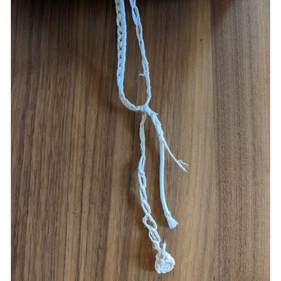 VINTAGE 60s "It's In the Bag" Crocheted Raffia Bamboo Handle Bag Made In Japan - Picture 11 of 11